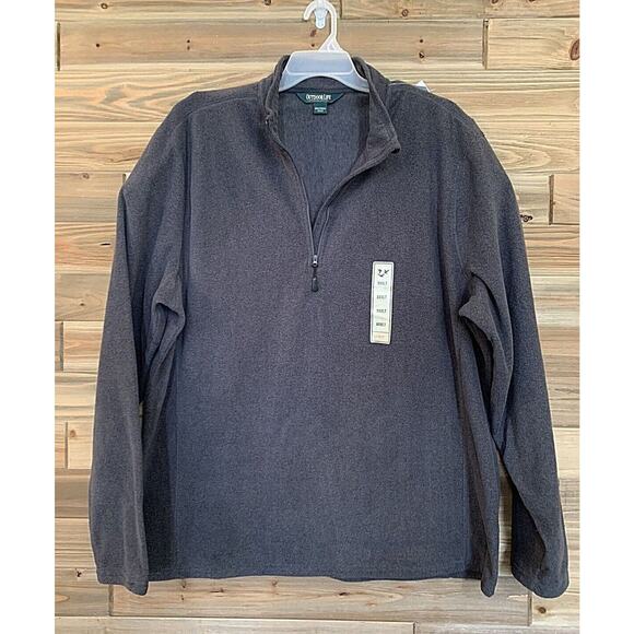 OUTDOOR LIFE Big & Tall 1/4 Zip Fleece Pullover Sweatshirt Jacket Men's Sz XXXL - Picture 2 of 10